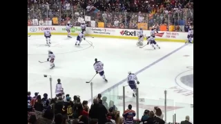 Oilers and Connor McDavid pregame warm up vs Vancouver Canucks - April 8, 2017