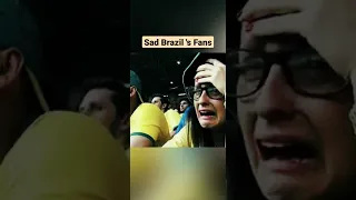 Brazil's fans crying after Brazil vs Croatia world cup 2022 #shorts