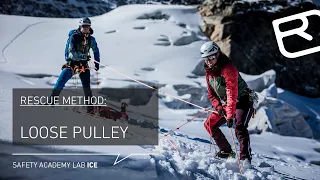 Pulleys: Crevasse rescue with pulleys on a glacier – Tutorial (15/18) | LAB ICE