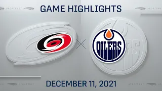 NHL Highlights | Hurricanes vs. Oilers - Dec. 11, 2021