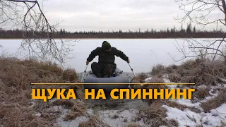 ПРИЕХАЛ СО СПИННИНГОМ ,А НА ОЗЕРЕ ЛЕД. ЩУКА НА БЛЕСНУ ПОЗДНЕЙ ОСЕНЬЮ.