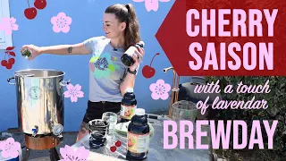 Cherry & Lavendar Saison Brewday & Recipe (aka the beer you can't screw up)