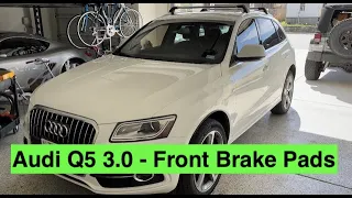 Change #Audi #Q5 #Front #brake #pads under 14 minutes -- Save $1,000 DIY!!!