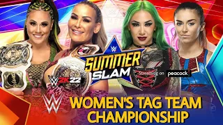 WR3D SUMMERSLAM || NATALYA AND TAMINA VS SHOTSI AND TEGAN NOX || WOMEN'S TAG TEAM CHAMPIONSHIP ||