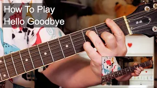 'Hello Goodbye' The Beatles Guitar & Bass Lesson