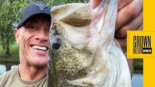 The Rock catch HUGE Largemouth Bass from his farm’s fish pond