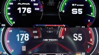 BMW M760LI VS ALPINA B7 BITURBO ACCELERATION 0 200