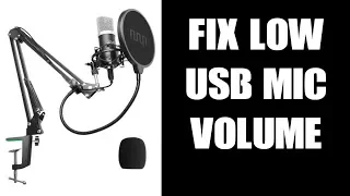 How To Solve & Fix QUIET USB MIC INPUT! Amplify Microphone Volume Output At System Level!