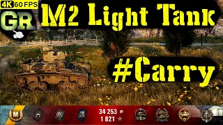 World of Tanks M2 Light Tank Replay - 6 Kills 1.3K DMG(Patch 1.4.0)