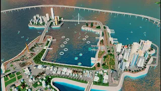 Cities Skylines: I Built The Harbor In The City Nearby