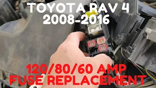 How To Replace 120 AMP Alternator Fuse 2008-2016 Toyota Rav4 | Vavi Travels