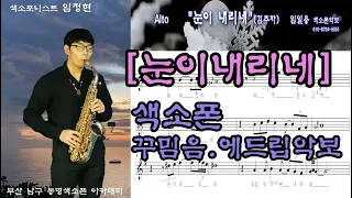 [눈이내리네] 색소폰연주악보모음 앨토색소폰 임정현 Saxophone cover/Korean pop