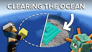 How to Drain The Ocean Monument in Minecraft - Easiest Way