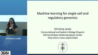 Christina Leslie | Machine Learning Models for Single Cell and Regulatory Genomics | CGSI 2023