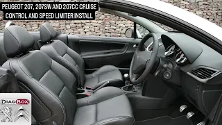 PEUGEOT 207, 207SW AND 207CC CRUISE CONTROL INSTALL WITH DIAGBOX