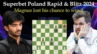 Superbet Poland Rapid & Blitz 2024 |  D. Gukesh vs Magnus Carlsen