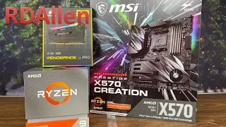 AMD Ryzen 9 3950x and MSI X570 Prestige, Finally Upgraded My Computer!