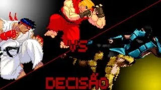 Batalha de bits - Decisão Ryu e Ken vs Subzero e Scorpion