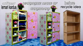 how to make a wardrobe from used cardboard boxes! DIY CRAFTS! recycling ideas