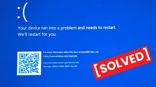 How to Fix Unmountable Boot Volume Error on Windows 11