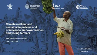 Climate resilient and sustainable policies and practices to empower women and young farmers