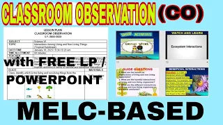 Sample classroom observation with lesson plan and powerpoint / COT