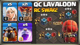 AFTER UPDATE Th13 Queen Charge LaLo | TH13 QC LALO | Th13 LAVALOON Attack - Best Th13 3 Star Attack