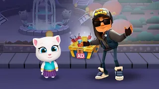 КТО КРУЧЕ? ГОВОРЯЩИЙ АНДЖЕЛА - TALKING ANGELA VS JAKE из игры SUBWAY SURFERS! МЕГА МАРАФОН 2020 #396