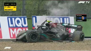 F1 2021 Imola GP George Russell Team Radio After Crash With Valtteri Bottas