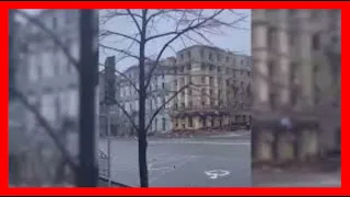 Video Shows The Destruction Of Russian Missile Strikes In Kharkiv