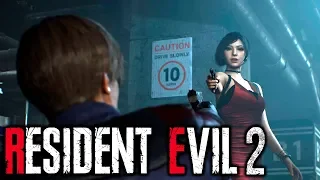 Встреча с Адой и Тираном! Resident evil 2 remake второе прохождение За Леона #3