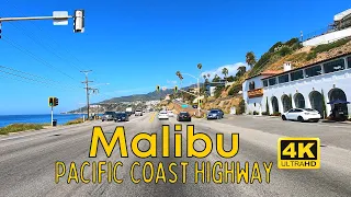 Driving Santa Monica to Malibu | Pacific Coast Highway  Scenic Drive | California USA [4K UHD 60]