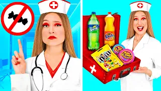 كيفية تهريب الأكل إلى المستشفى | لحظات مضحكة TeenTeam Challenge