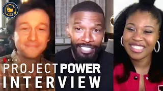 Netflix’s Project Power Interviews | Jamie Foxx, Joseph Gordon-Levitt, Dominique Fishback + More