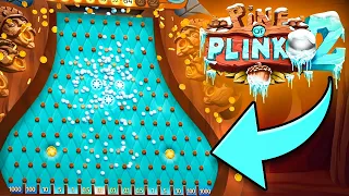 RAINING 1,000 BALLS on MAX BET BONUS! (Pine of Plinko 2)