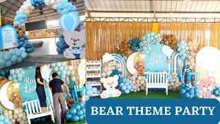 Bear/Hot Air Balloon Theme Party Decoration(Ray Liam's Christening)-Behind the Scene Venue Styling