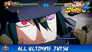 Naruto Shippuden Ultimate Ninja Storm 4 All Ougi Ultimate Jutsus + Secret Reactions,Techniques (JAP)