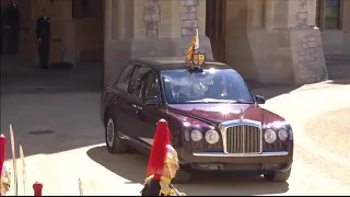 Queen Elizabeth Arrived At Prince Philip's Funeral In A Custom Bentley State Limousine Worth ₦4.4b