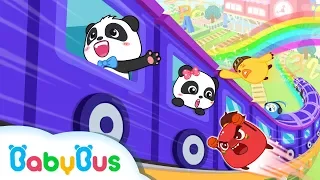 Kereta terbang Ajaib  |  Perjalanan Baby Panda ke Puri  | BabyBus