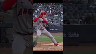 The Angels hurting his left shoulder on a swing mlb ⚾️