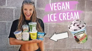 VEGAN ICE CREAM TASTE TEST | Trying American Foods