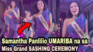Samantha Panlilio UMARIBA na sa Miss Grand International 2021 SASHING CEREMONY