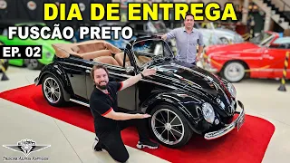 Um ESPETÁCULO!😎 Fusca conversível 1970 cor PRETO LAND ROVER finalizado no tapete VERMELHO! Ep. 02