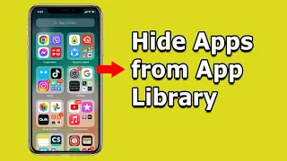 How to hide apps from App library in iPhone | How to unhide apps in App library (2022)