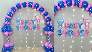 Baby Shower Theme Balloon Decoration at home