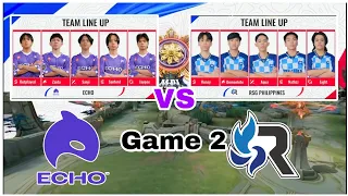 Echo vs RSG Game 2 - MPL PH Filipino Season 13 Week 5 #rsg #echo #mobilelegends