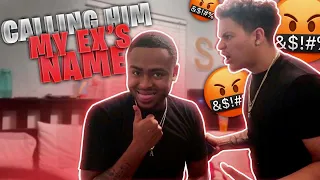 Calling My Boyfriend My Ex’s Name Prank! *Bad Idea*