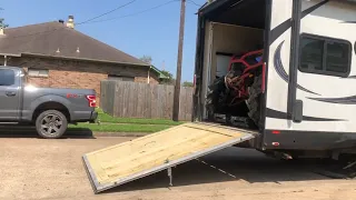 Fixing Toy hauler ramp door
