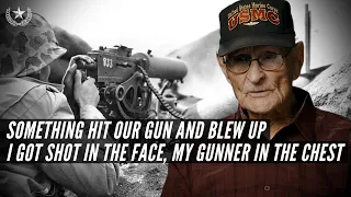 Marine MACHINE GUNNER on IWO JIMA Combat | Harry Martin