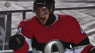 Pageau opens scoring in Senators and Canadiens outdoor game